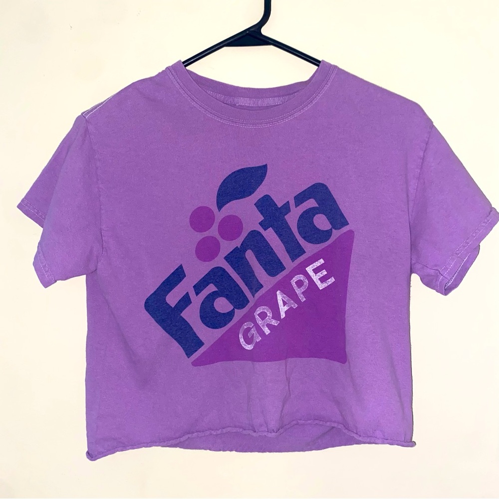 Coca Cola Brand Fanta Purple Cropped Tee